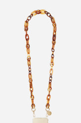 Amber Brown Phone Chain